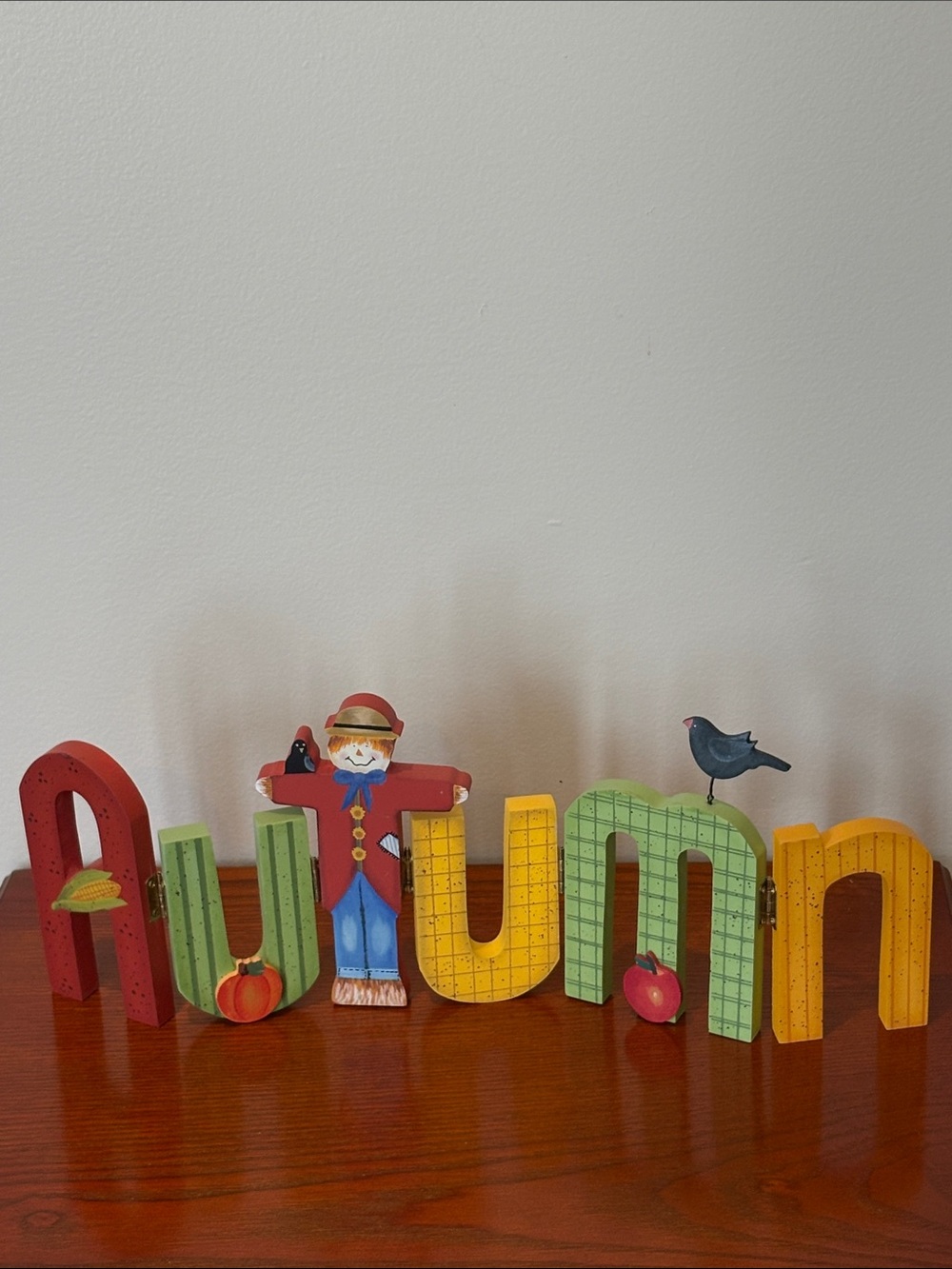 Autumn Foldable Wooden Decorative Letters Home Decor